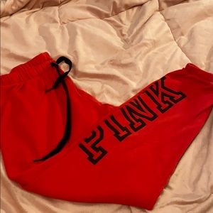 Red xs campus sweatpants PINK